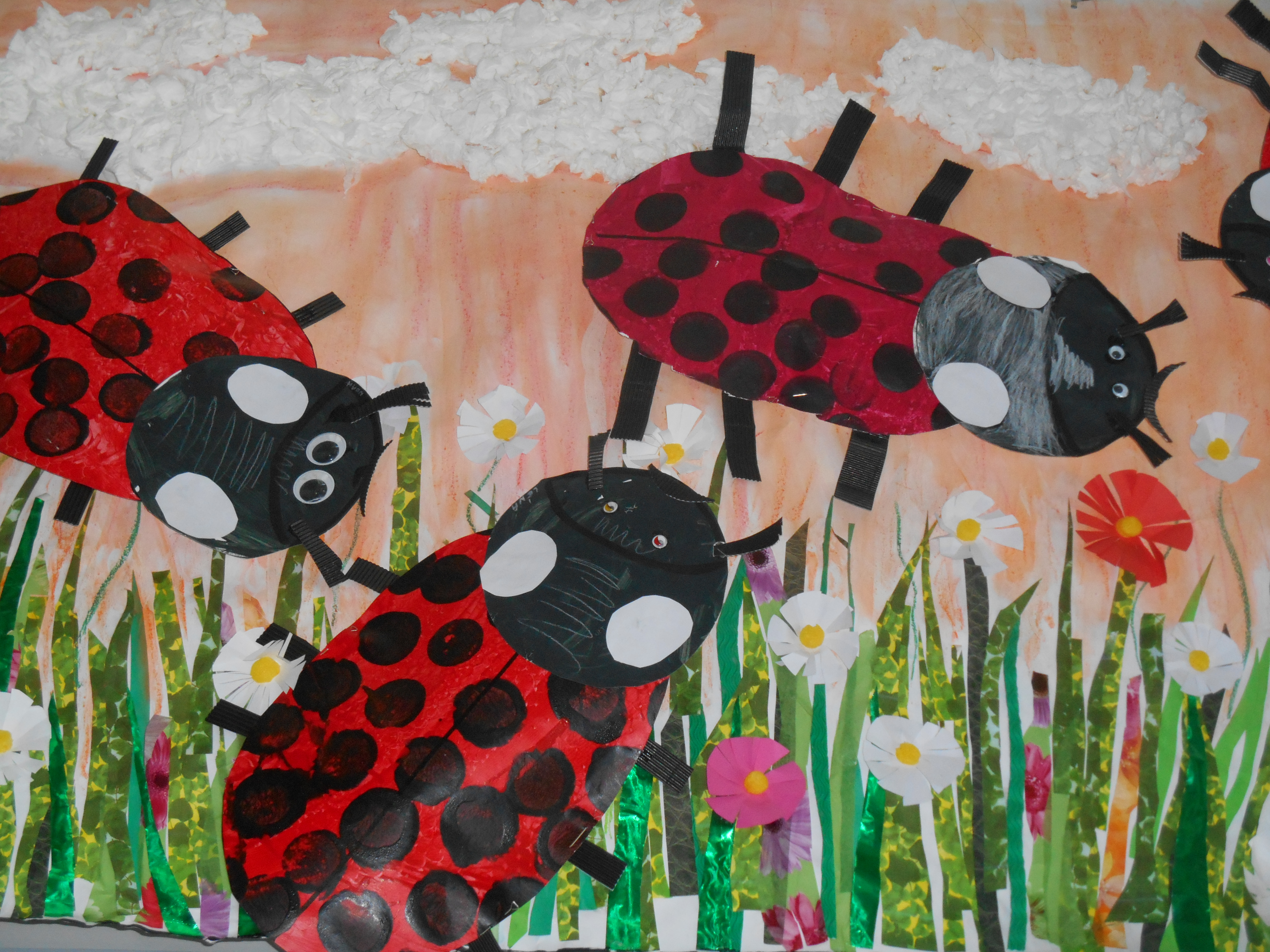 Coccinelles géantes /  Maternelle Jacques Prévert